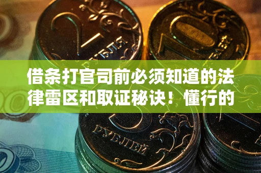 济南借条打官司前必须知道的法律雷区和取证秘诀！懂行的人已经留好这些证据
