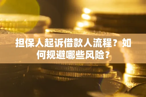 济南担保人起诉借款人流程？如何规避哪些风险？