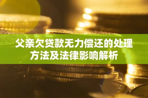 济南父亲欠贷款无力偿还的处理方法及法律影响解析